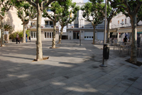 Imatge de la plaça de l'Ajuntament de Premià de Mar.