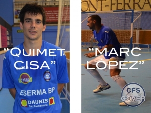 Quimet Cisa i Marc López són els nous fitxatges del Cover Premià 