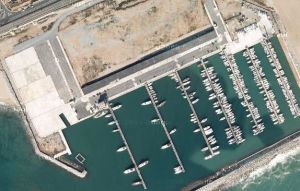 Imatge aèria del port de Premià de Mar