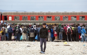 Refugiats a Macedònia. Foto: AFP. Diari ARA.